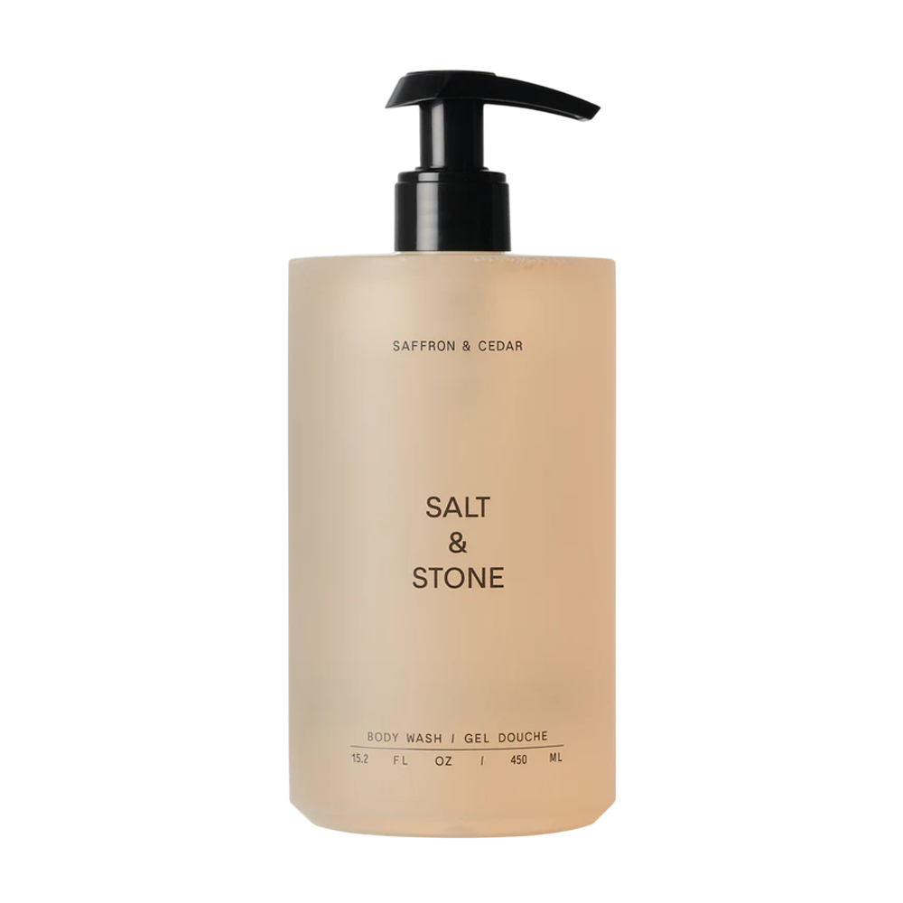 SALT & STONE Body Wash Saffron & Cedar 450ml - Антиоксидантний гель для душу з ароматом шафрану та кедру